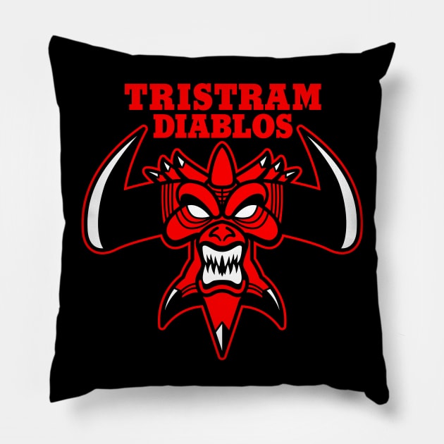 Tristram Diablos III Pillow by demonigote