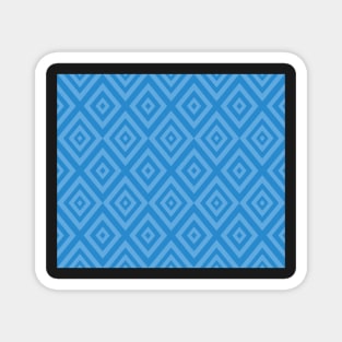 Abstract geometric pattern - blue. Magnet