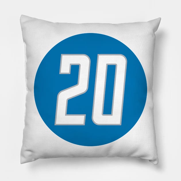 Barry Sanders Pillow by naesha stores