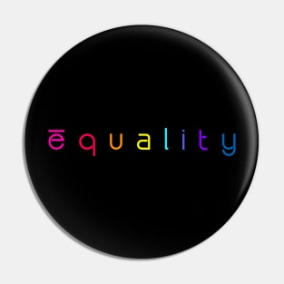 EQUALITY for all! Pin