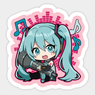 Hatsune Miku  Sticker for Sale by StrawberriStorm