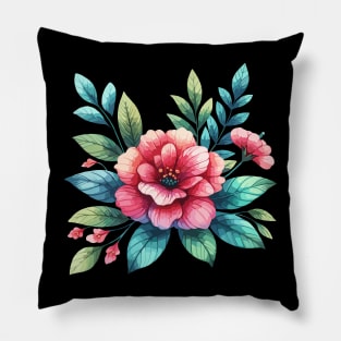 Retro Floral Pillow