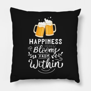 Happiness blooms from within. Pillow