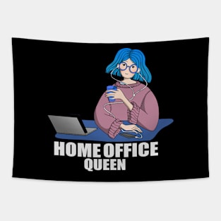 Awesome Home Office Queen Graphic Illustration Tapestry