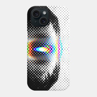 ANXIETY // Face glitches artwork Phone Case