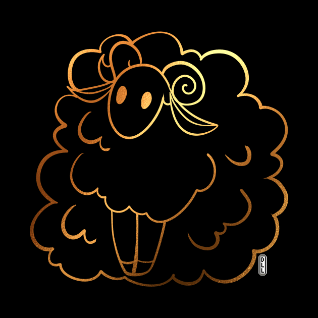 Golden Sheep by darklightlantern@gmail.com