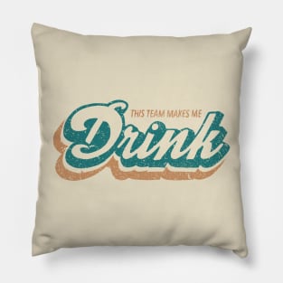 MIAMI MAKES ME DRINK VINTAGE ART Pillow