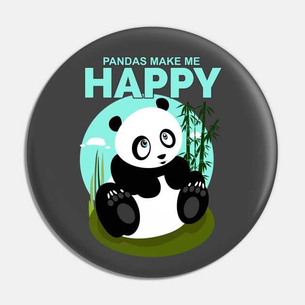 Pandas Make Me Happy Pin by adamzworld