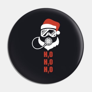 Scubadiving H2o Santa Daughter Pin