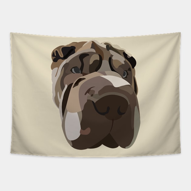Shar Pei Tapestry by AlecSmallDesigns