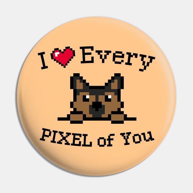 I love every Pixel of You / Inspirational quote Pin by Yurko_shop