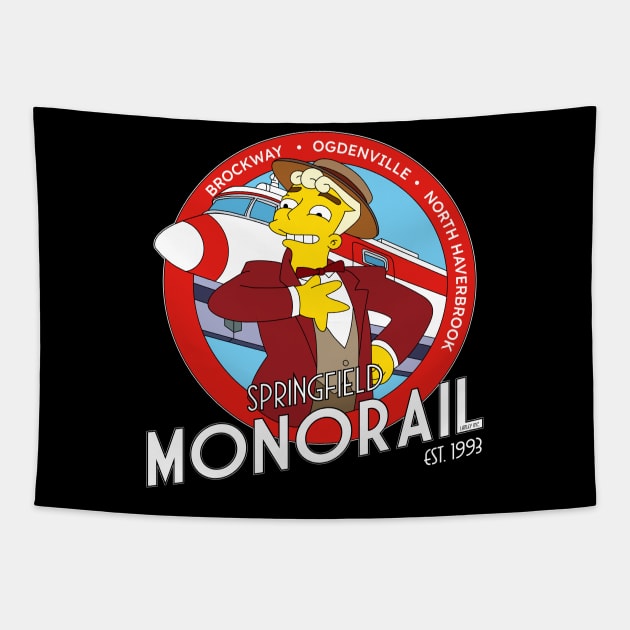 Monorail Tapestry by Teesbyhugo