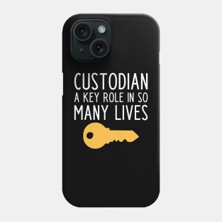 Funny Custodian slogan - funny janitor gift Phone Case