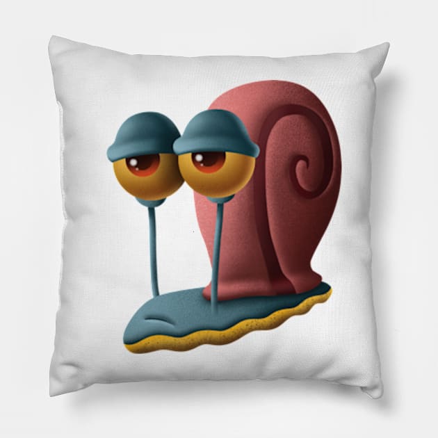 Gary the Snail Pillow by Grafa Designs