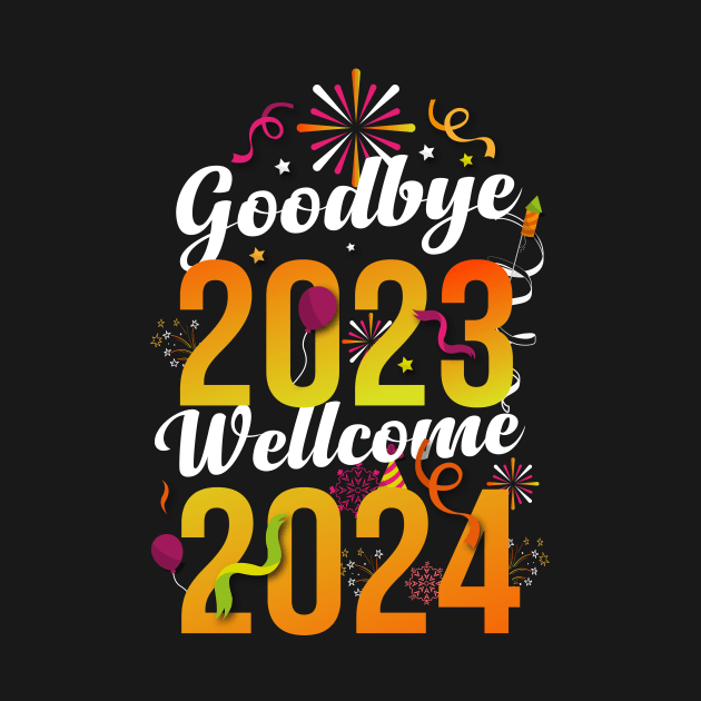 Goodbye 2023, Wellcome 2024 New Year Eve Party by sadikur art