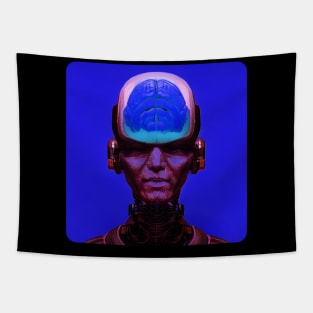 Brainiac - a cyborg with a visible brain Tapestry