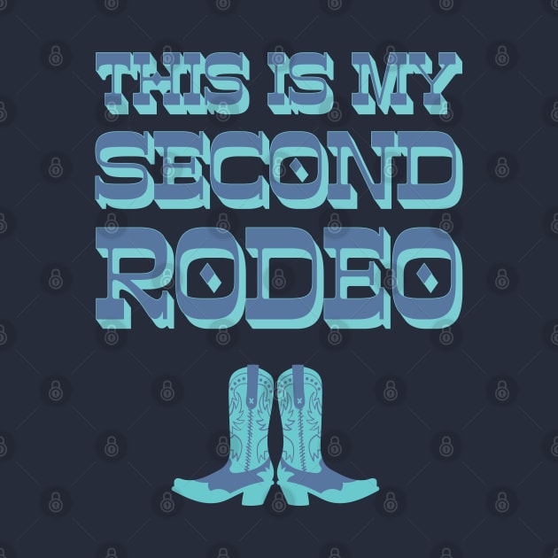 This is my second rodeo (blue and teal old west letters) by PlanetSnark