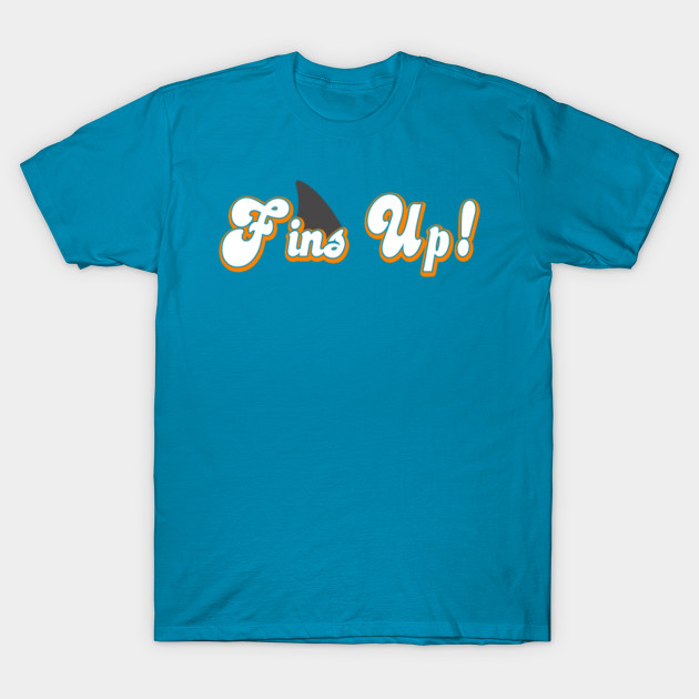 Fins Up! Miami Dolphins TShirt TeePublic