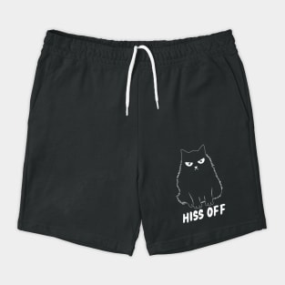Hiss Off Cat Doodle Design Shorts
