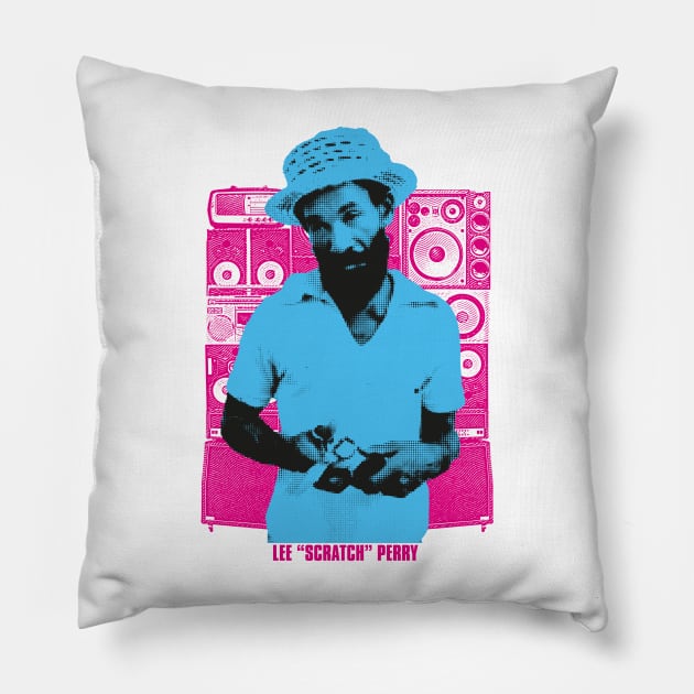 Lee "Scratch" Perry Pillow by HAPPY TRIP PRESS