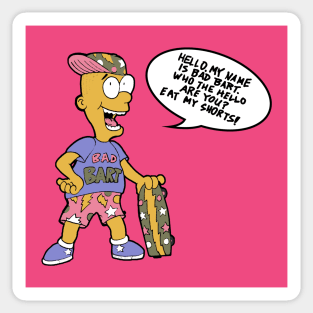 Sticker Bart Art Board Print for Sale by Stre1f