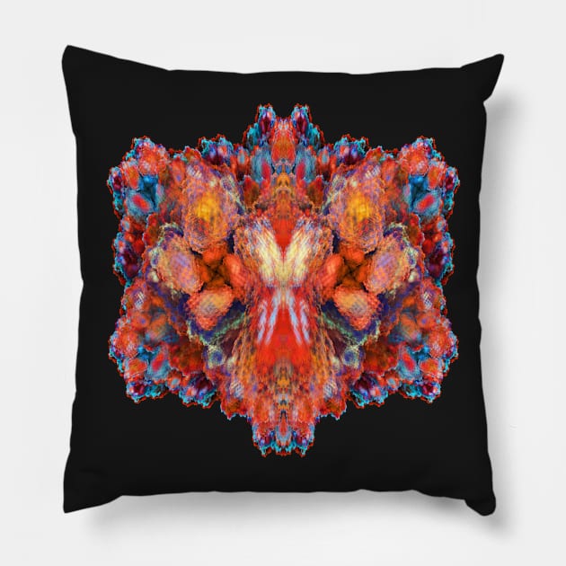 Red bear Pillow by krinichnaya