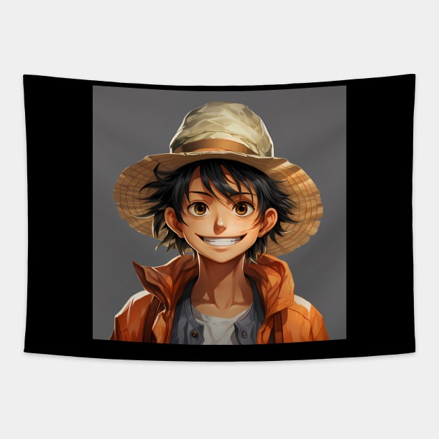 Reimagined Monkey D. Luffy from One Piece Tapestry by Keciu's Shop