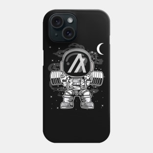 Astronaut Lifting Algorand ALGO Coin To The Moon Crypto Token Cryptocurrency Blockchain Wallet Birthday Gift For Men Women Kids Phone Case