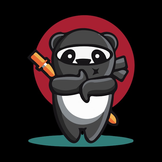 Ninja Panda by Cats Cute 