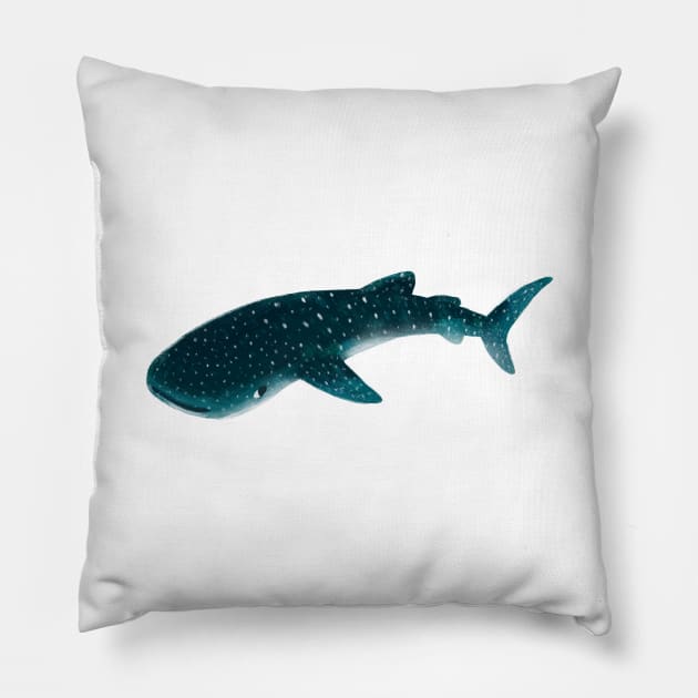 Cute Little Whale Shark Pillow by tarynosaurus