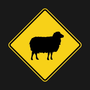 Sheep Warning Sign T-Shirt