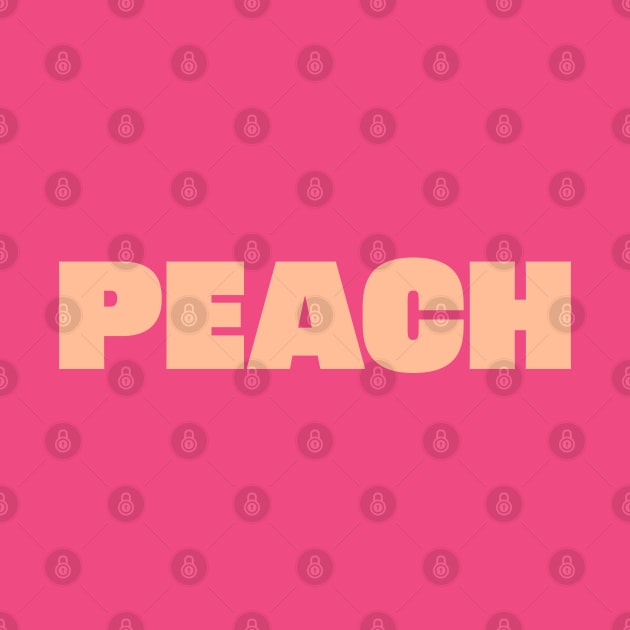 Peach Fuzz Pantone Color of the Year 2024 by ellenhenryart