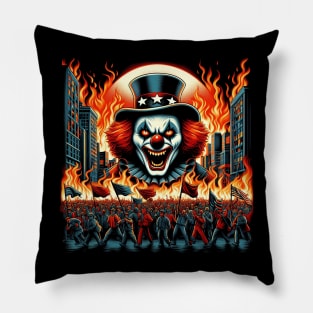 Malevolent Clown Revolution Pillow
