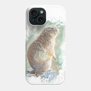 Marmot Mountain Animal Wildlife Jungle Nature Free Watercolor Phone Case