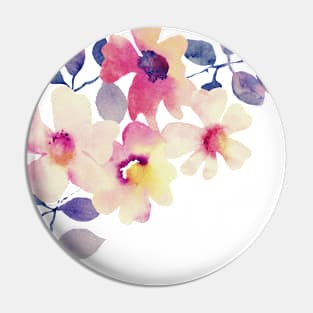 Floral Artwork Pin