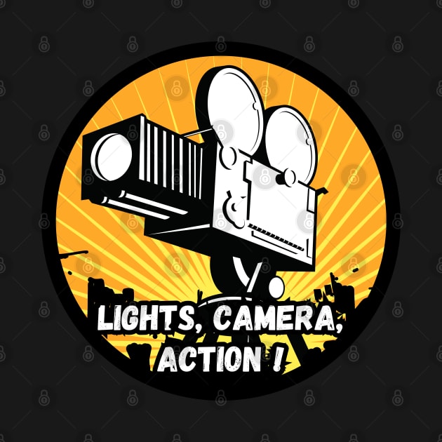 'Lights, Camera, Action!' Newgrounds-Inspired design by sticksnshiz