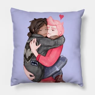 With Gary Prince and Marshall Lee .. it's cuddle time! Adventure Time / Fionna and Cake fan art Pillow