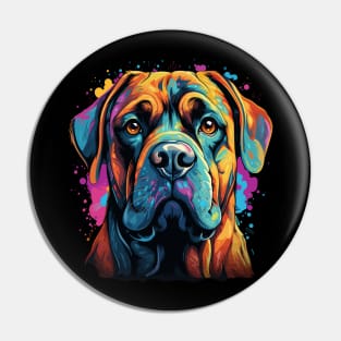 English Mastiff Rainbow Pin