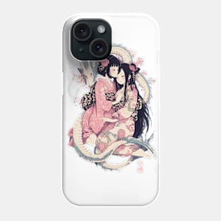 Sleeping Geishas Graphic T-Shirt 02 Phone Case