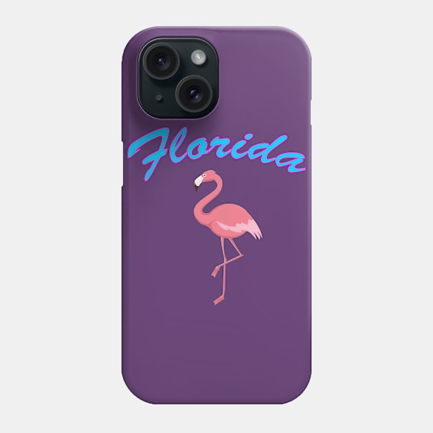Florida Pink Flamingo Phone Case by letnothingstopyou