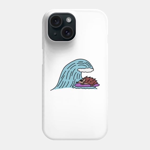 Surfing Hog Phone Case by Anastasiya Malakhova