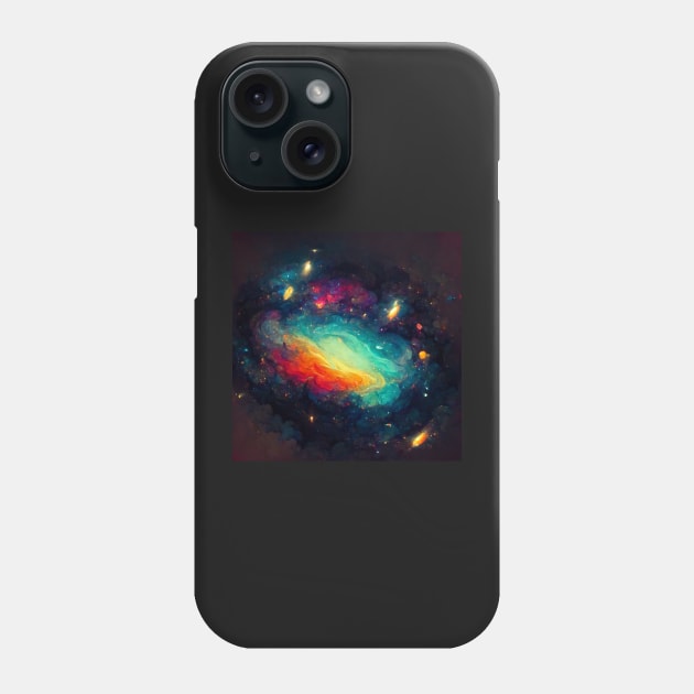 Galaxy Painting Phone Case by DarkAgeArt