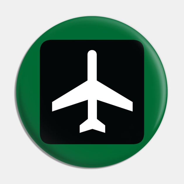 Airport Road Sign Symbol Pin by Vidision Avgeek