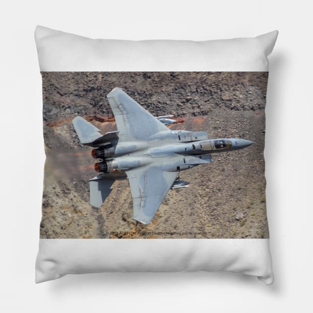 F-15 Canyon Afterburners Pillow by acefox1