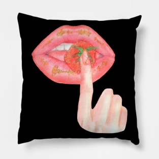 Strawberry lips Pillow