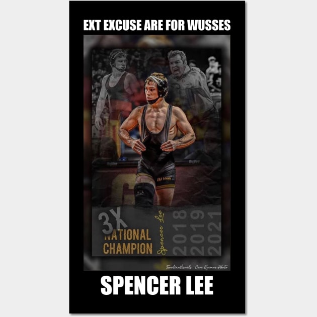 Spencer L.e.e Wrestling Legend Shirt Excuse are for Wusses Shirt To Black