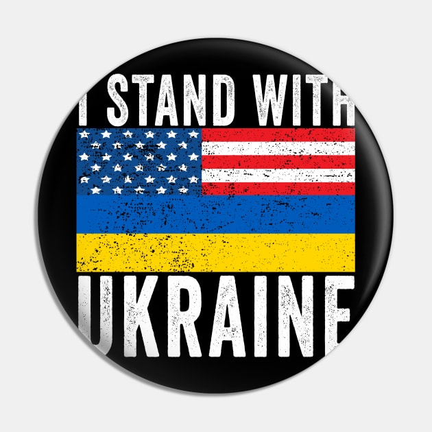 I Stand With Ukraine Pin by UniqueBoutiqueTheArt