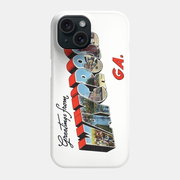 Greetings from Waycross Georgia Phone Case by reapolo