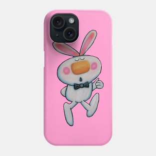 Cute White Bunny Rabbit Thumbs Up Sign Phone Case