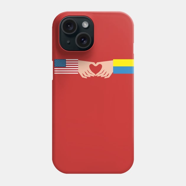 USA  Loves Ukraine Phone Case by RussellTateDotCom